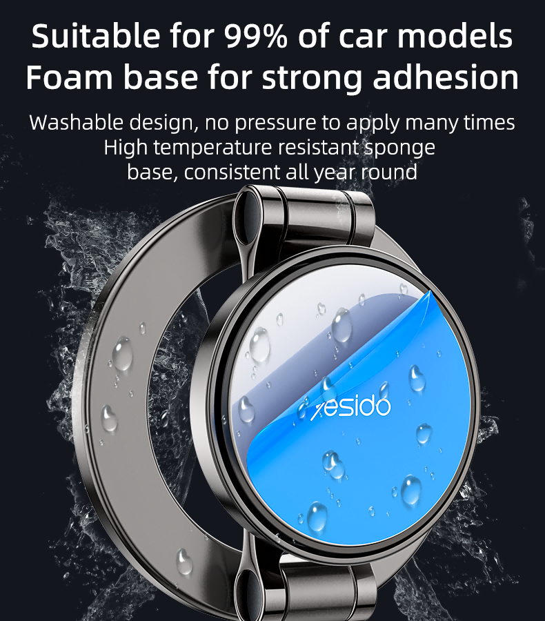 Yesido Zinc Alloy 360-Degree Rotatable Magnetic Phone Holder