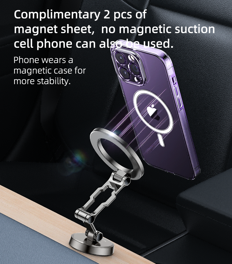Yesido Zinc Alloy 360-Degree Rotatable Magnetic Phone Holder