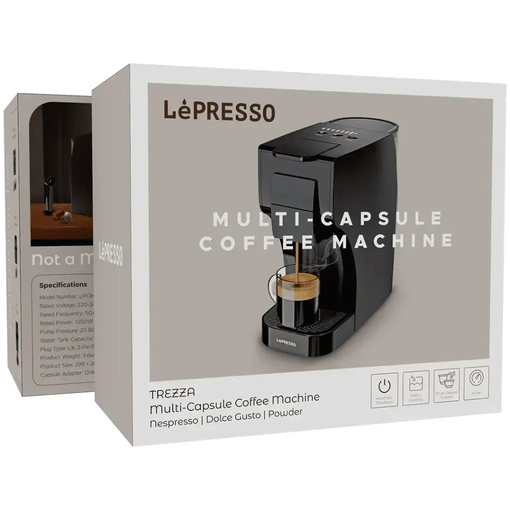 ماكينة القهوة متعددة الكبسولات من Lepresso