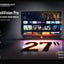 Powerology TouchVision Pro 27 Inch Portable Smart Display – Android Touch Screen with Built-in Battery