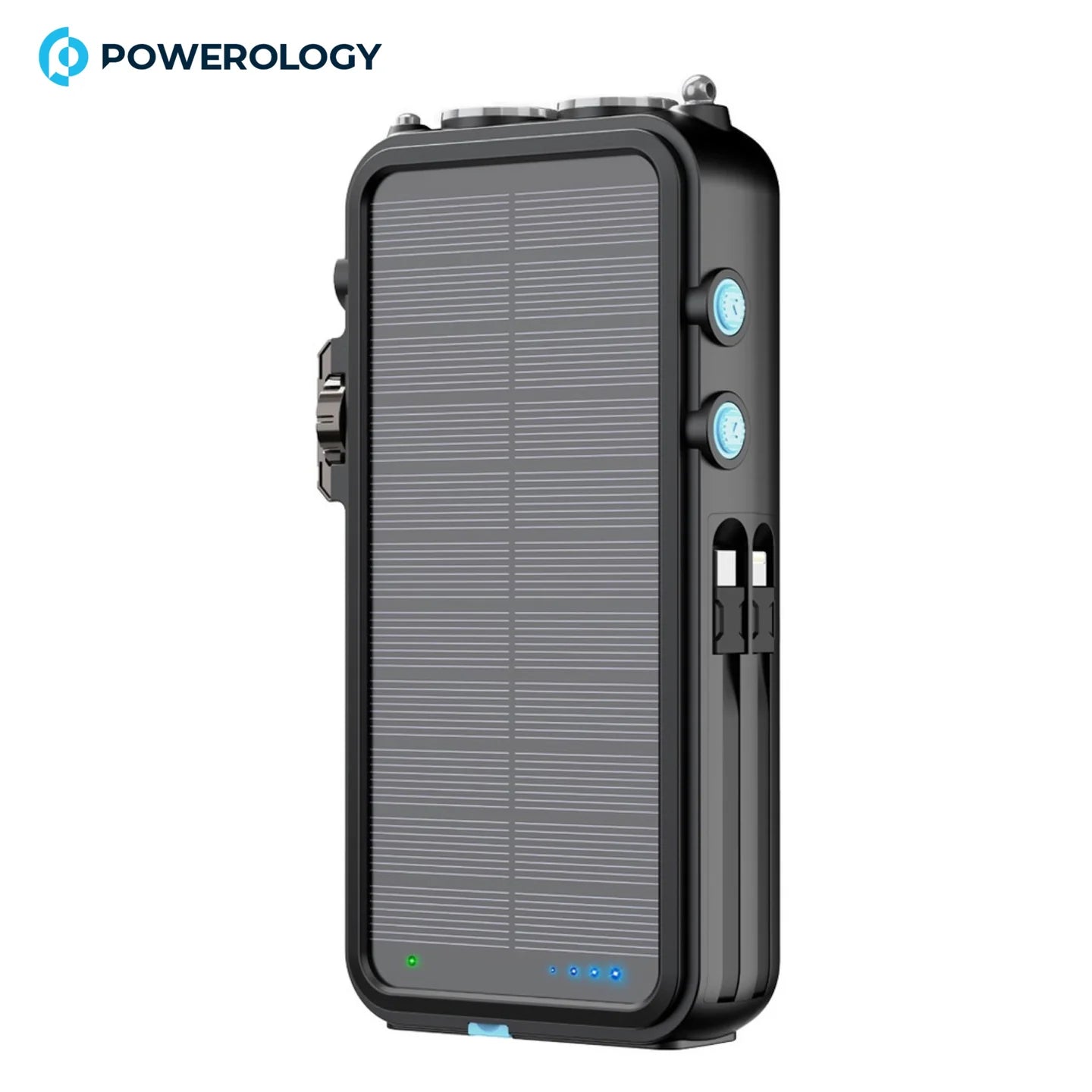 Solar Emergency Radio with 16000mAh Power Bank – LED Lamp, FM, and Wireless Charger