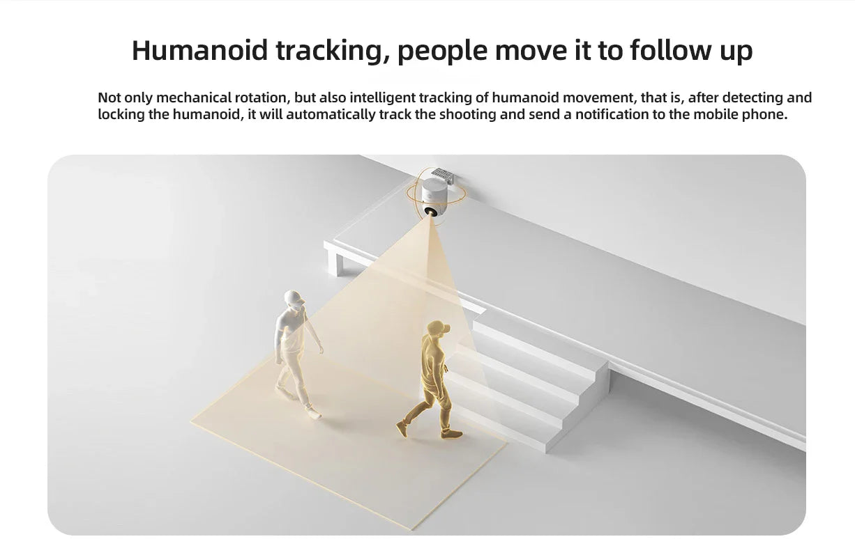 كاميرا خارجية من شاومي CW300 MBC31 بدقة صورة فائقة الوضوح 2.5K، مقاومة للرياح والمطر، مراقبة ذكية للأشخاص بتقنية الذكاء الاصطناعي، مقاومة للماء بمعيار IP66