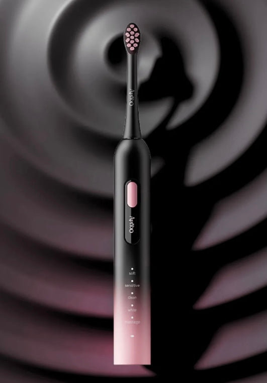 ApiYoo T15 Electric Toothbrush with Drinking Cup, Pink