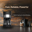 Drip Coffee Maker with Glass Carafe – 1.5L Capacity, 900W Power, Up to 15 Cups by LePresso