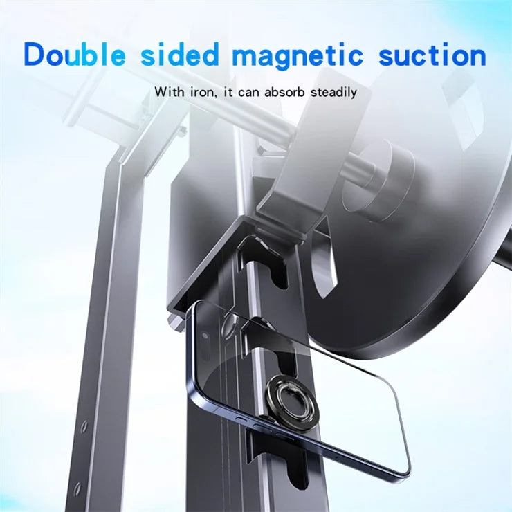 حامل هاتف خلفي YESIDO C205 بحلقة مغناطيسية مزدوجة الوجه