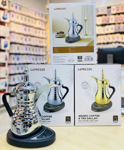 دلة القهوة العربية الكهربائية الذكية سعة 750 مل وقوة 800 وات من LePRESSO