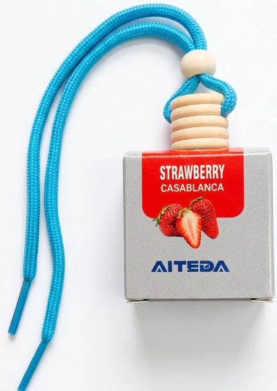 Hanging car air freshener with multiple scents