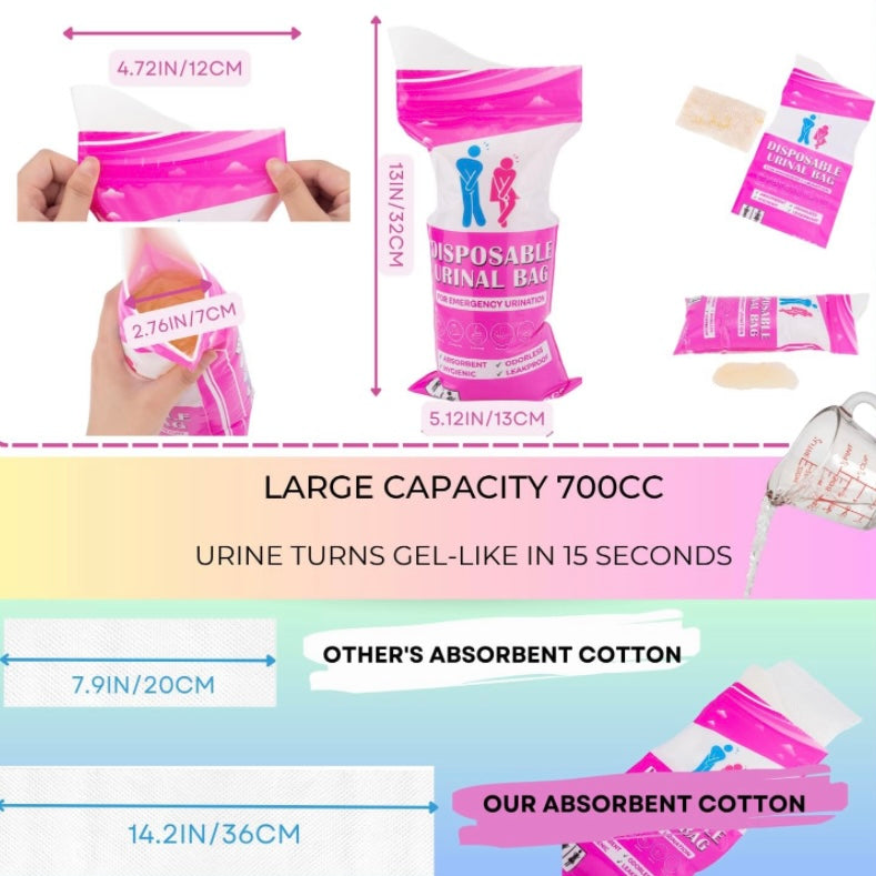 كيس البول لحالات الطوارئ ..  عدد 3 قطع
