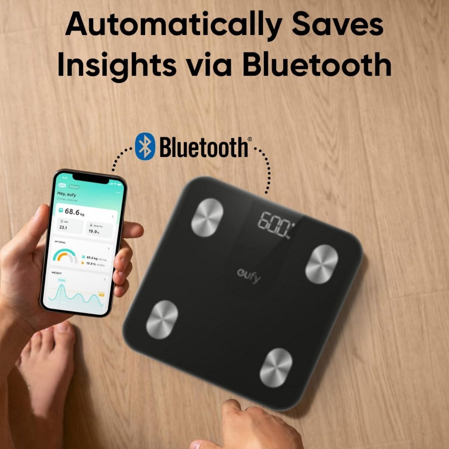 ميزان يوفي الذكي A1 مع بلوتوث من Anker