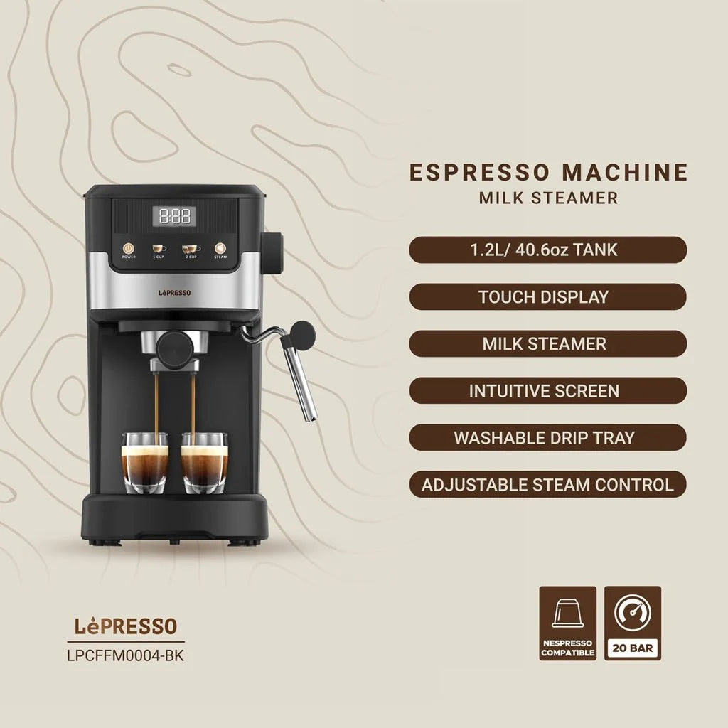 ماكينة الإسبريسو 20 بار من Lepresso