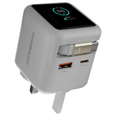 Powerology Halo 70W GaN Dual Port Charger