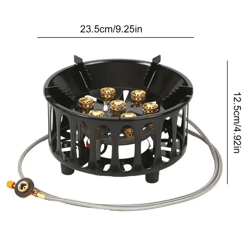 7-burner camping and outdoor stove