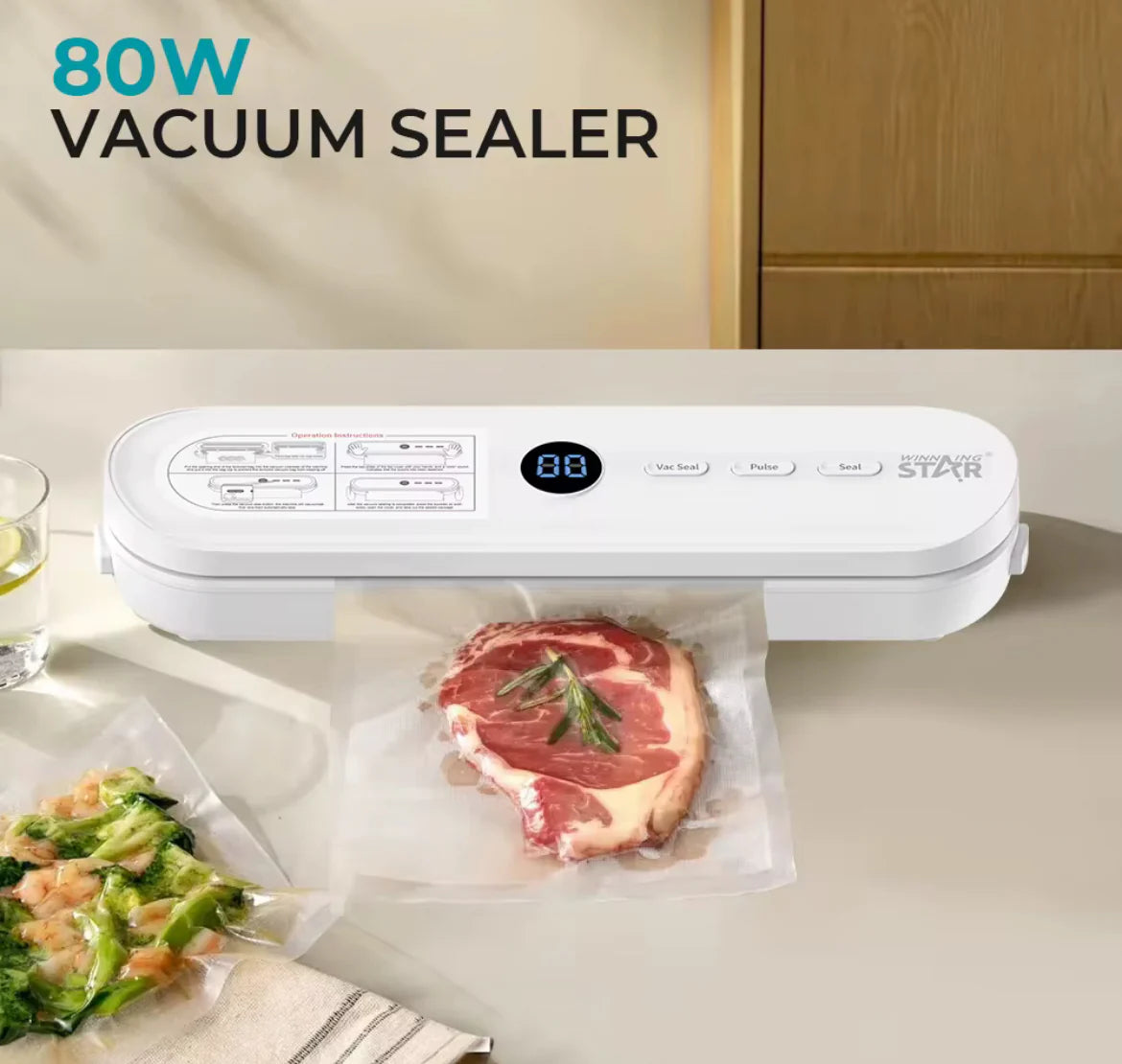 ماكينة تفريغ الهواء وحفظ الطعام من WINNING STAR