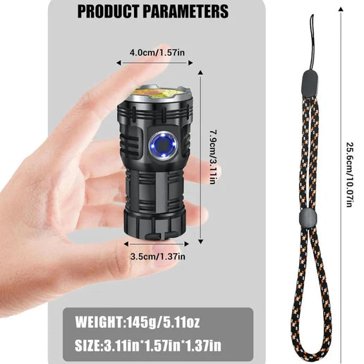 كشاف LED صغير متعدد الاستخدامات عالي الجودة قابل لإعادة الشحن