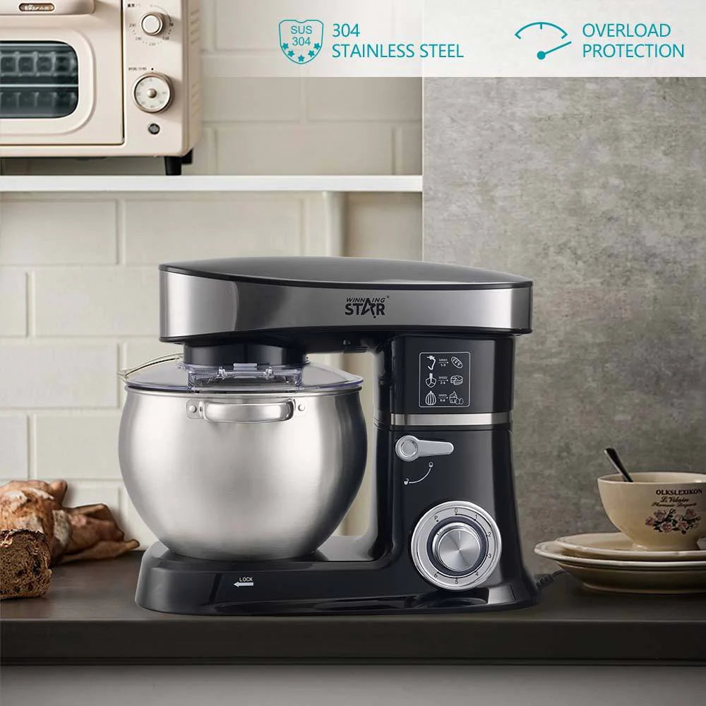 خلاط وعجانة المطبخ WINNING STAR ST-5303 سعة 6 لتر – 1200 واط