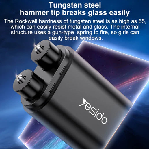 Yesido C248 Car Window Glass Breaker with Seat Belt Cutter