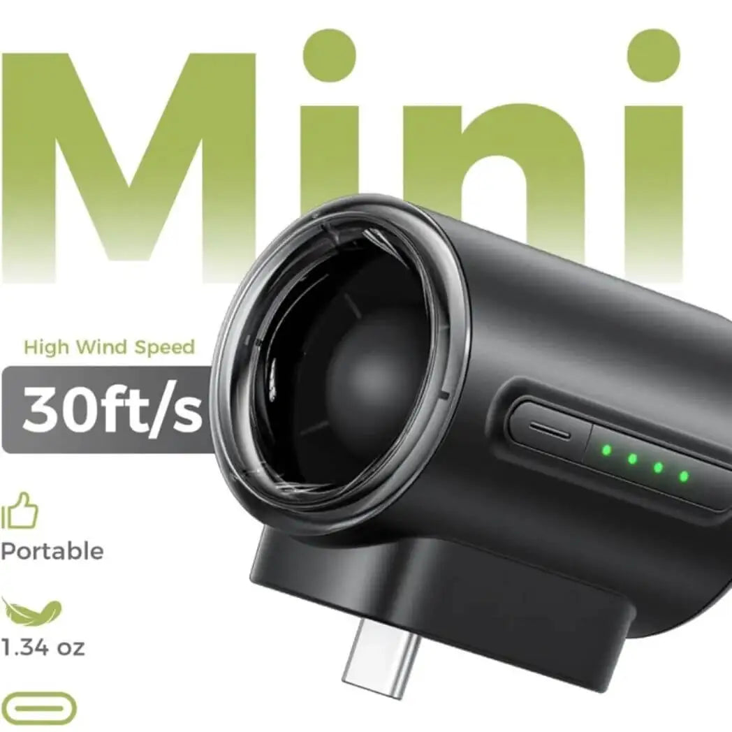 مروحة ذكية صغيرة الحجم بمنفذ USB-C تركب علي الهاتف والباور بنك Aecooly Air Mat fan