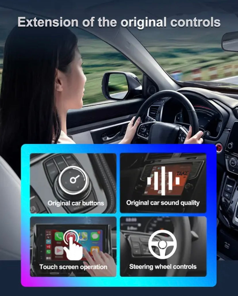 Carlink 8 + 128Gb Led Light Custom Carlinkit Car Play Smart Box Ai Box For  Wireless Carplay Car Tiktok