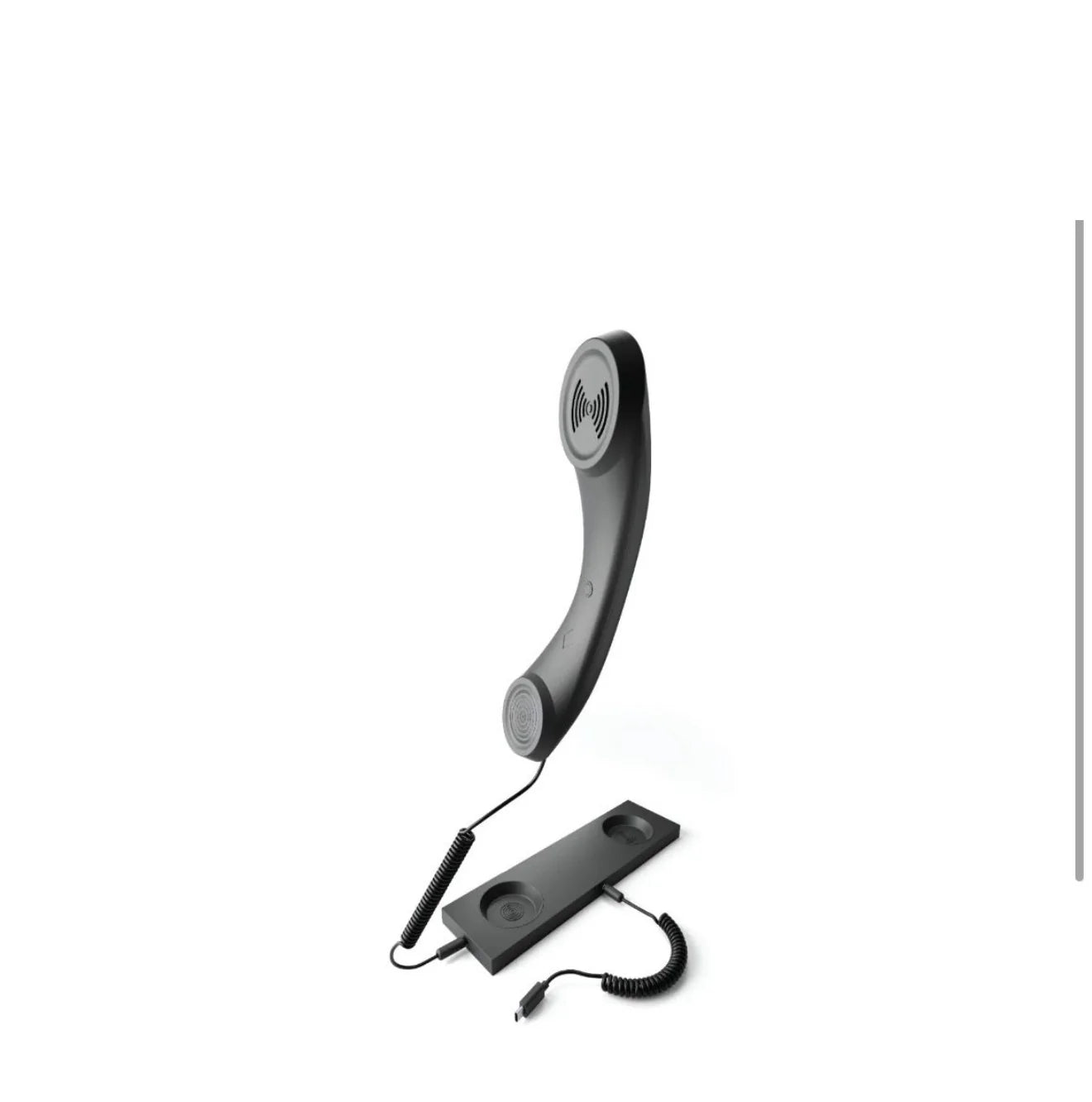 Porodo Retro Handset USB-C with Noise-Cancelling Mic – Stylish Desk Design