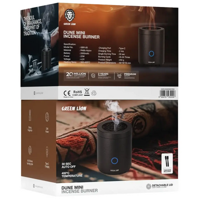 مبخرة متنقله تناسب الفحم من Green Lion