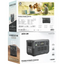 Green Lion PGX1200 Portable Power Station 800W - 30000mAh LiFePO4 Battery & Solar Charging Support