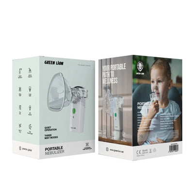 Green Lion Portable Nebulizer, Portable Inhaler for Respiratory Care
