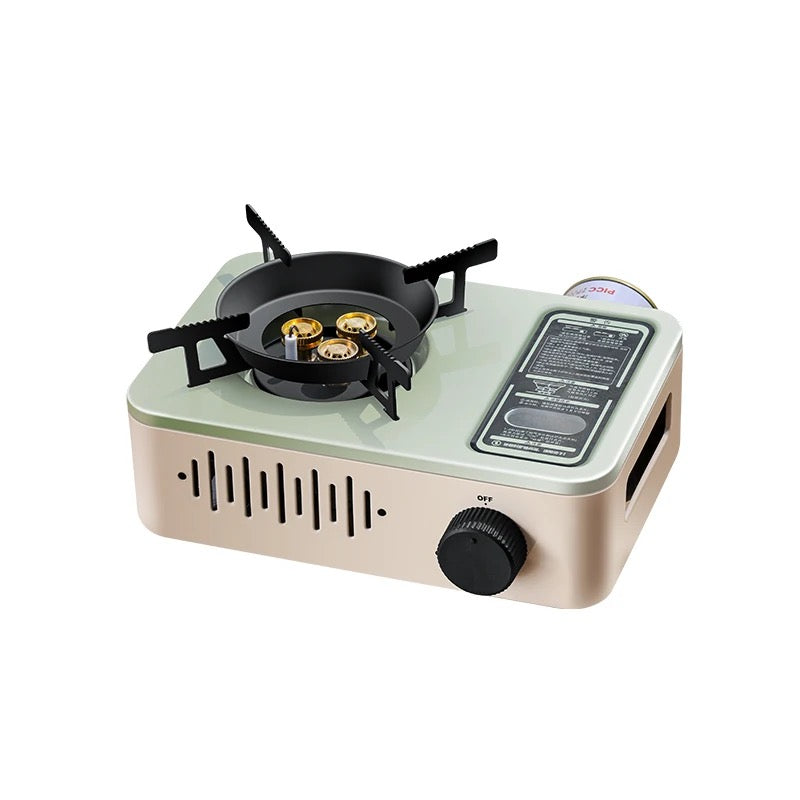 Portable Mini Camping Gas Stove with Strong Flame, Butane Operated