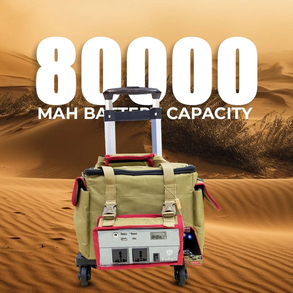 TOPES Camping Battery Power Station - 80A Power Inverter Rechargeable Battery