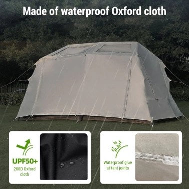 خيمة مميزه قابلة للنفخ مع مضخة - تكفي 4-6 أشخاص من Toby’s