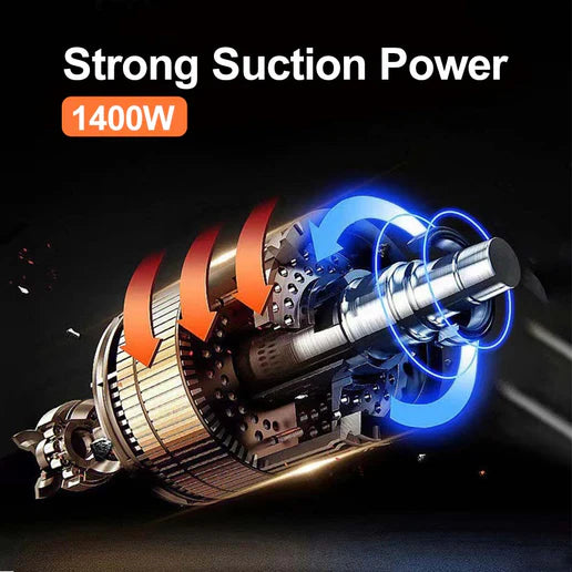 مكنسة كهربائية منزلية - رطبة وجافة بقوة 1400 واط من Winning Star