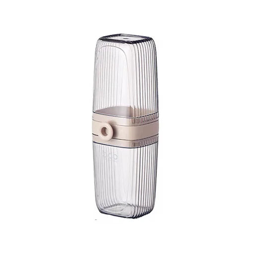 علبة حمل فرشاة أسنان شفافة بسعة كبيرة – مثالية للسفر