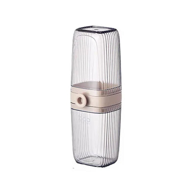 علبة حمل فرشاة أسنان شفافة بسعة كبيرة – مثالية للسفر