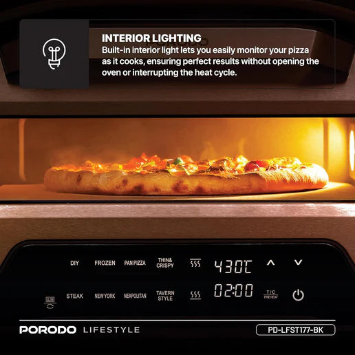 Porodo Lifestyle 12'' Indoor Electric Pizza Maker