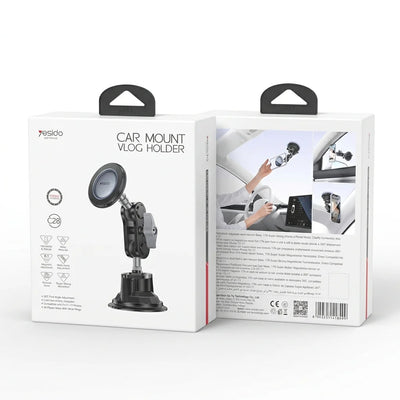 Yesido C281 Car Phone Holder for Vlogging - 17N Magnetic Force and Superb Stability