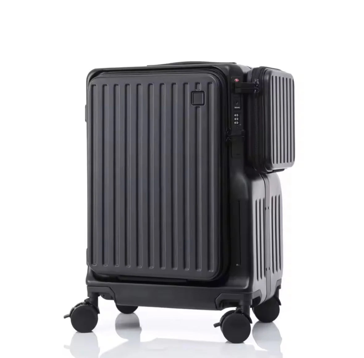 حقيبة سفر بعجلات دوّارة صلبة وخفيفة الوزن مع منفذ شحن USB من Moveup