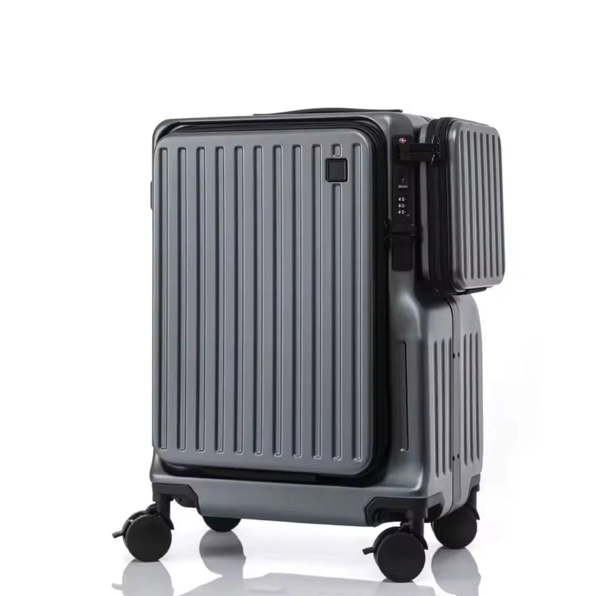 حقيبة سفر بعجلات دوّارة صلبة وخفيفة الوزن مع منفذ شحن USB من Moveup