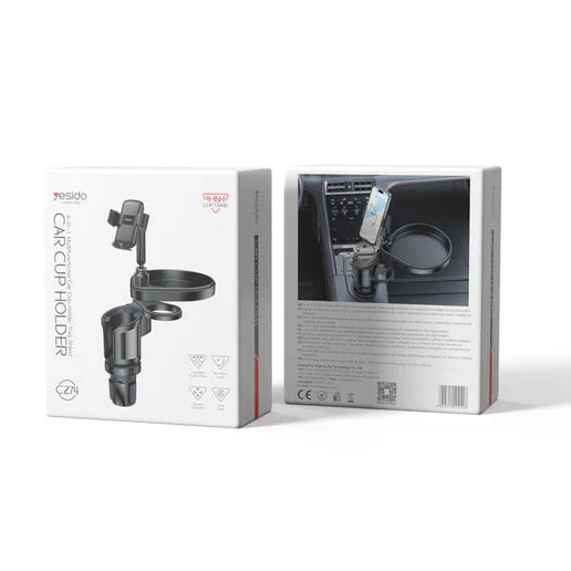 Yesido C274 – 4-in-1 Multifunctional Car Mount with Tray and Cup Holder