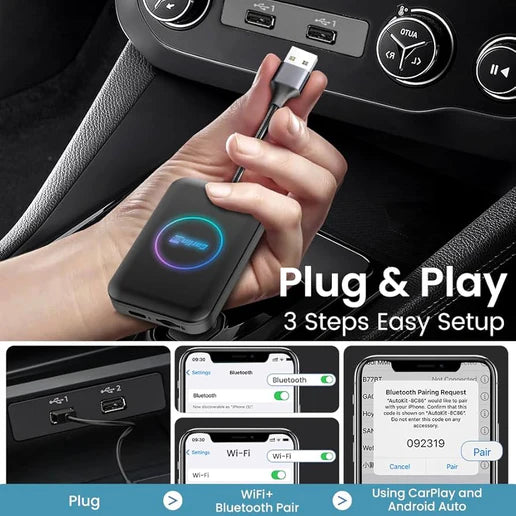 Carlinkit Wireless CarPlay/Android Auto Adapter with Built-in Android