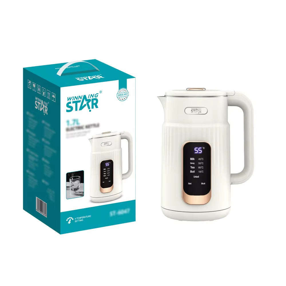 غلاية كهربائية ستانلس ستيل محمولة، مع خاصية العزل الحراري وحفظ الحرارة من WINNING STAR