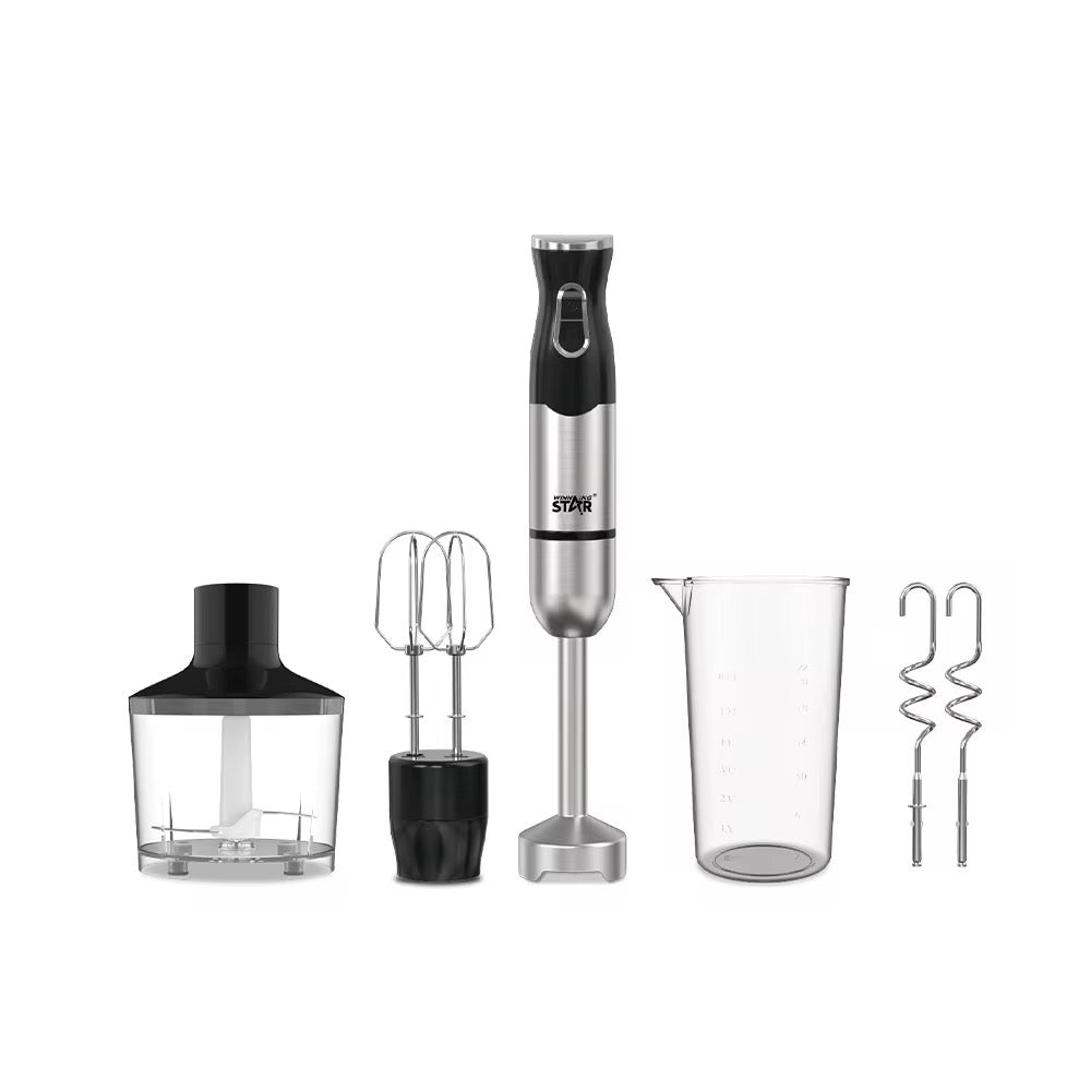 مجموعة خلاط كهربائي 4 في 1 متعددة الوظائف لتحضير الطعام والخضروات واللحوم من Winning Star