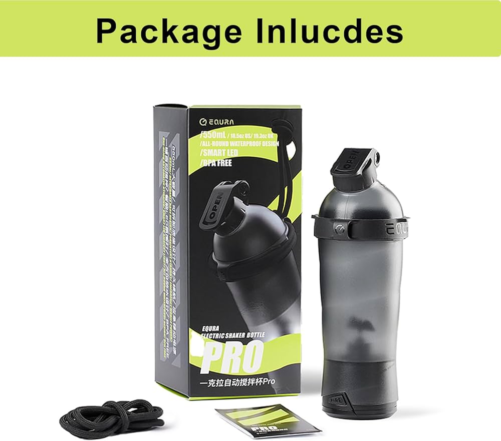 Rechargeable Electric Portable Protein Shaker Bottle