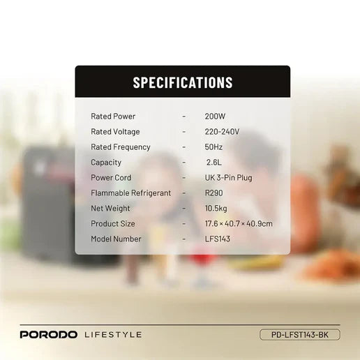 صانعة السلاش متعددة الوظائف 2.6 لتر من Porodo