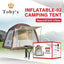 Toby's Inflatable Tent with Pump - Fits 2 to 4 People