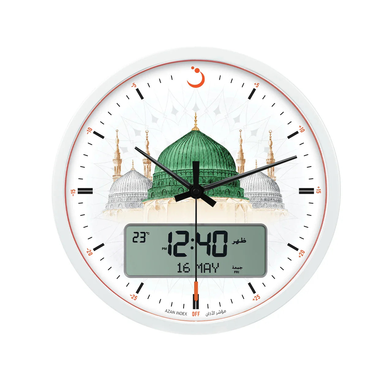 ALFAJR Prayer Clock for reminding prayer times with multiple Adhans
