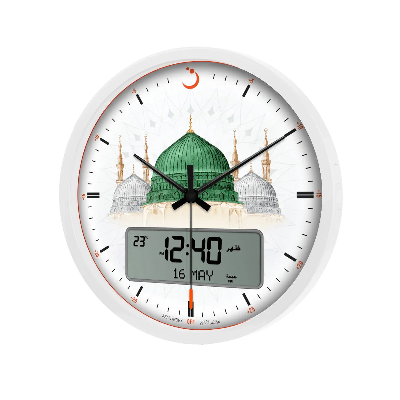 ALFAJR Prayer Clock for reminding prayer times with multiple Adhans