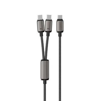 كابل زينكو سيريز 2 في 1 ثنائي USB-C بقدرة 100 واط من Powerology