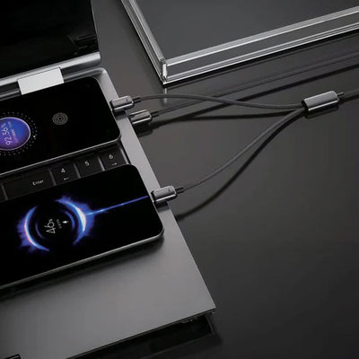 كابل زينكو سيريز 2 في 1 ثنائي USB-C بقدرة 100 واط من Powerology