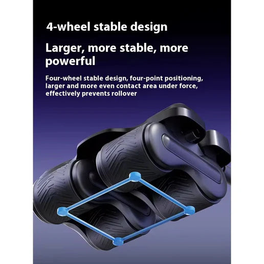 جهاز تمارين البطن الأوتوماتيكي بعجلات رباعية – للتخسيس وتقوية العضلات في المنزل