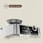 Lepresso Coffee Machine with Grinder, 19 Bar Adjustable Grinding Setting and 2.5 Liter Capacity, Cup Warming Tray, and Interactive Display