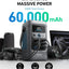 بطارية رحلات بسعة 60000 مل أمبير وسرعة شحن فائقة للطوارئ والسفر والتخييم من Anker
